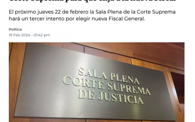 Exfiscales y abogados piden dejar tranquila a la Corte Suprema para que elija a la nueva Fiscal